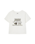 WEB LOGO CROP T-SHIRTS [WHITE/CAMO]